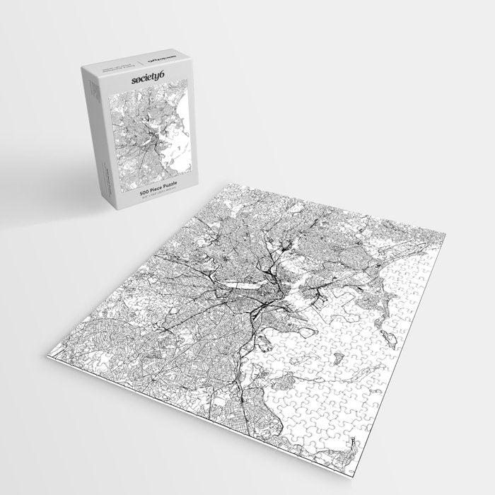 Boston Map Jigsaw Puzzle Gallery Image 2