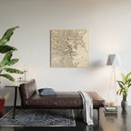 Boston Map Wood Wall Art Gallery Image 2