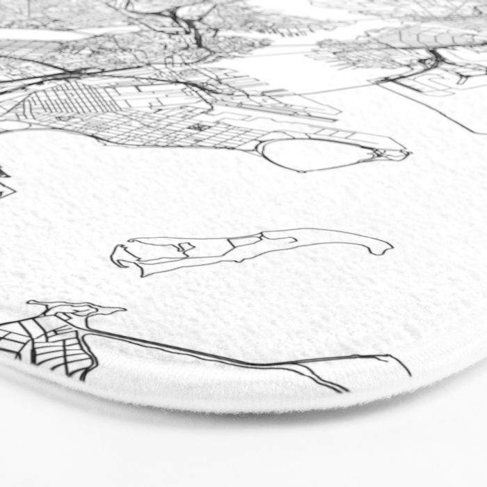 Boston Map Bath Mat Gallery Image 3