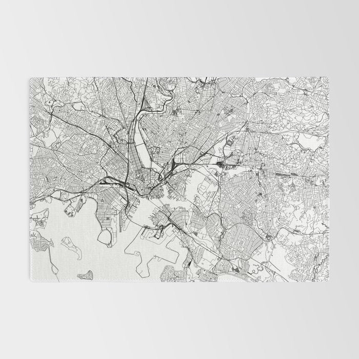 Boston Map Rug Gallery Image 2