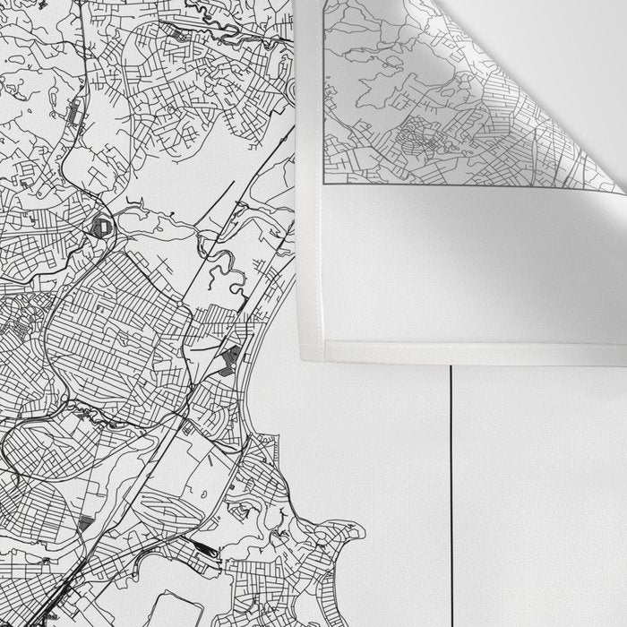 Boston Map Wall Tapestry Gallery Image 3