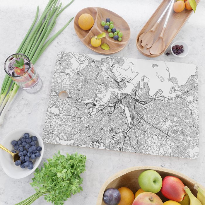 Boston Map Cutting Board Gallery Image 2