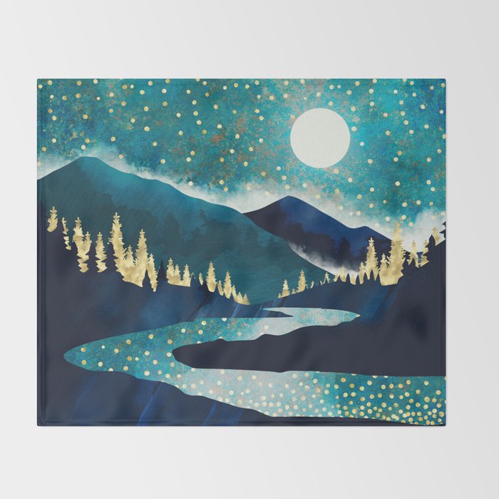 Summer Stars Throw Blanket Gallery Image 2