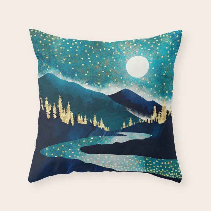 Summer Stars Throw Pillow Gallery Image 6