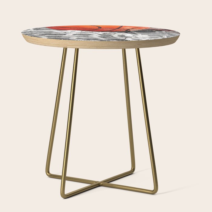 Basketball artwork variant 2 Side Table Gallery Image 1