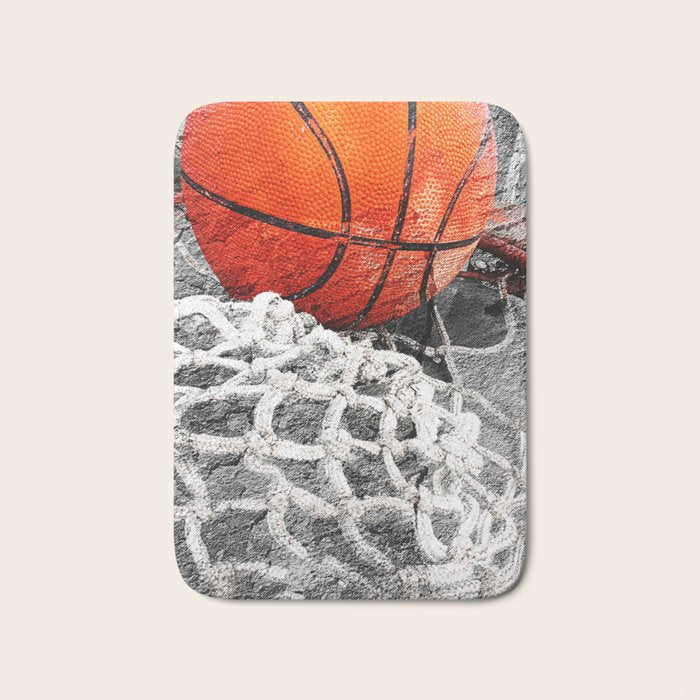 Basketball artwork variant 2 Bath Mat Gallery Image 1