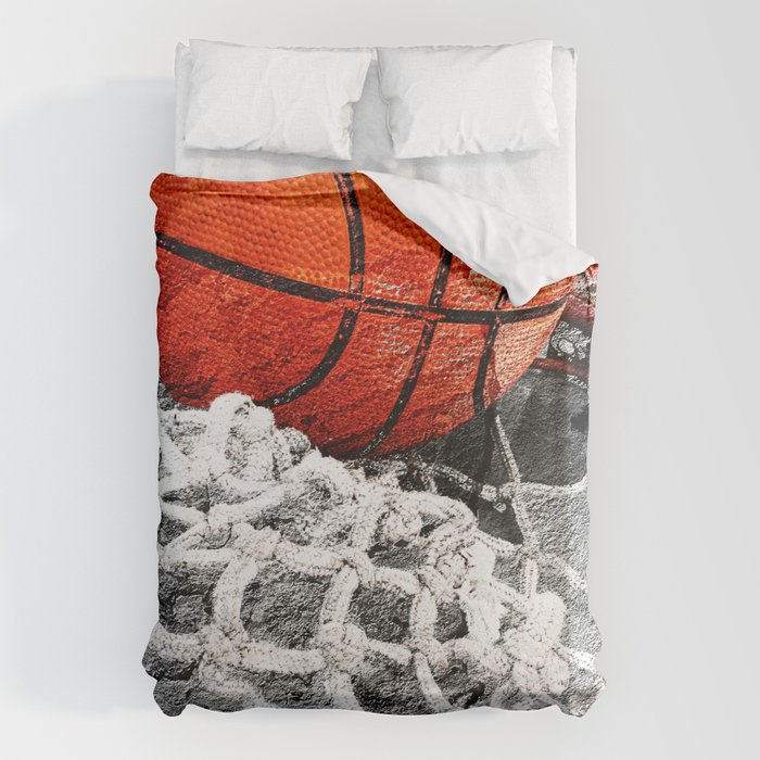 Basketball artwork variant 2 Duvet Cover Gallery Image 6