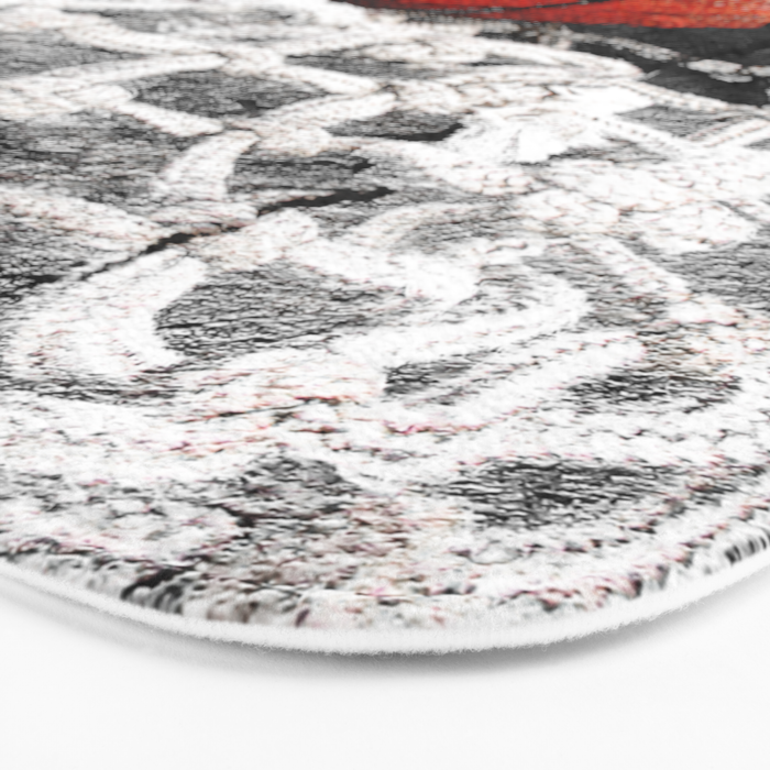 Basketball artwork variant 2 Bath Mat Gallery Image 3