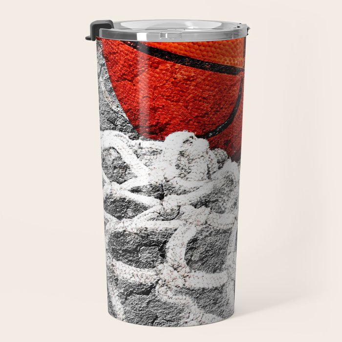 Basketball artwork variant 2 Travel Mug Gallery Image 3