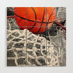 Basketball artwork variant 2 Wood Wall Art Gallery Image 1