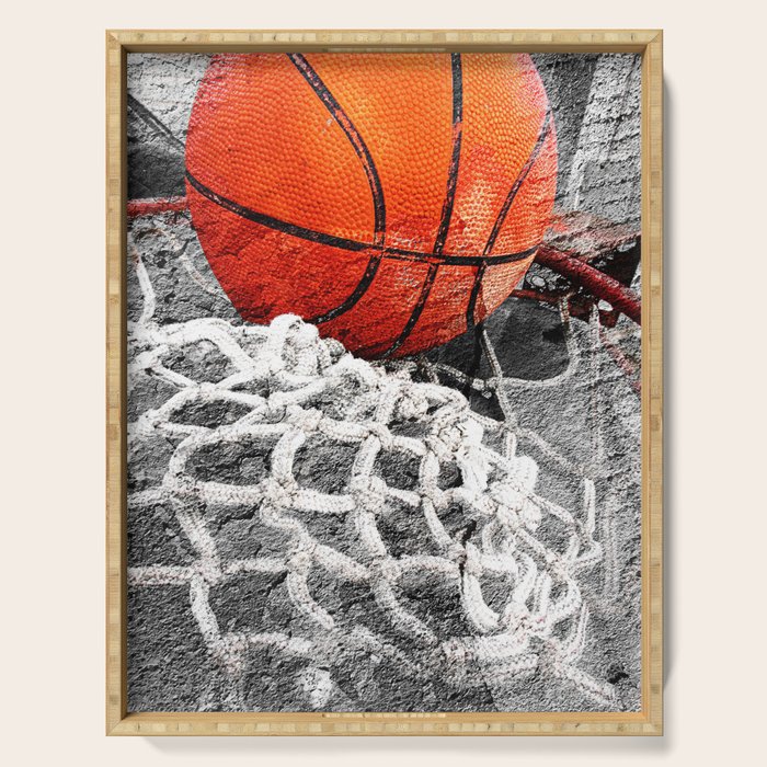 Basketball artwork variant 2 Serving Tray Gallery Image 1