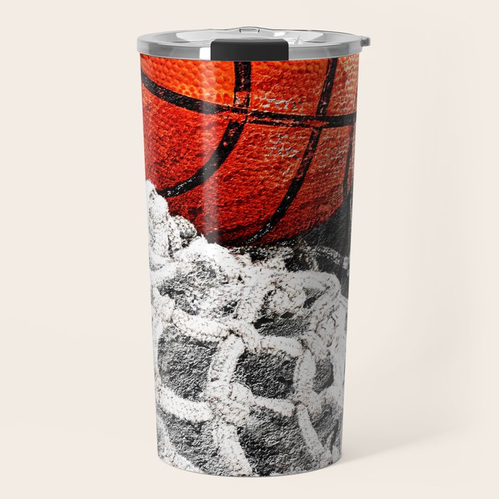 Basketball artwork variant 2 Travel Mug Gallery Image 1