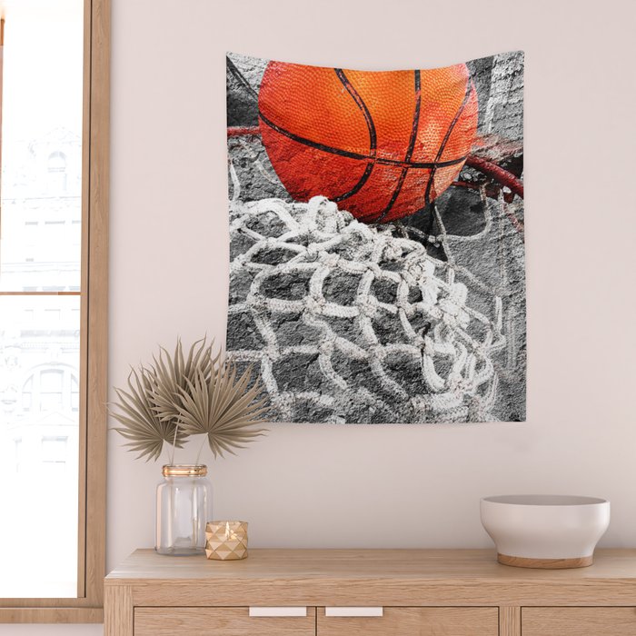 Basketball artwork variant 2 Wall Tapestry Gallery Image 2