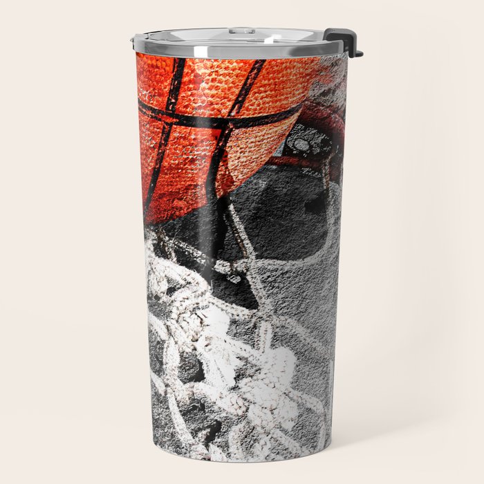 Basketball artwork variant 2 Travel Mug Gallery Image 2