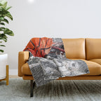Basketball artwork variant 2 Throw Blanket Gallery Image 1
