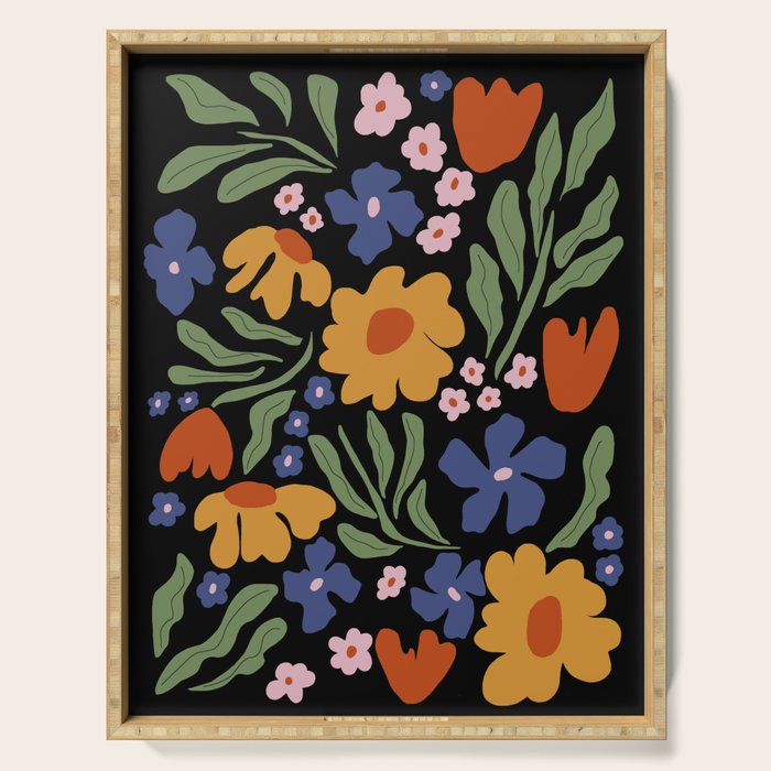 Happy floral park Serving Tray Gallery Image 1
