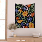 Happy floral park Wall Tapestry Gallery Image 2