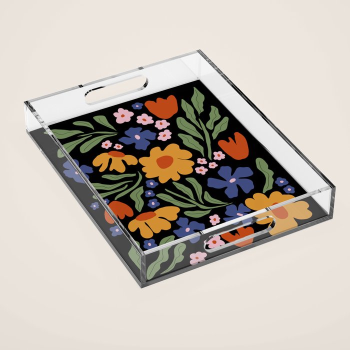 Happy floral park Acrylic Tray Gallery Image 1