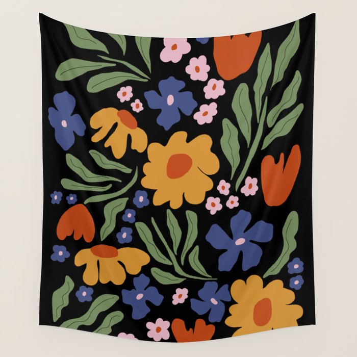 Happy floral park Wall Tapestry Gallery Image 4