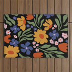 Happy floral park Outdoor Rug Gallery Image 1