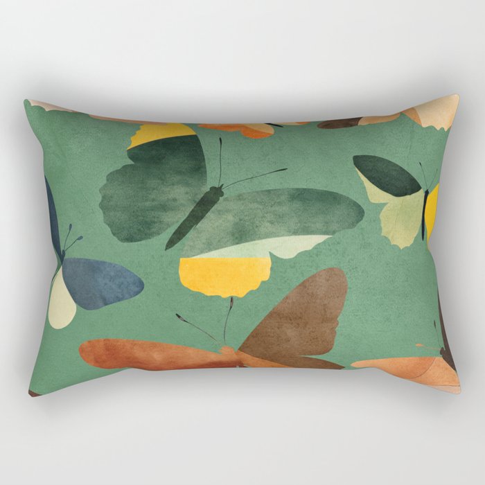 Beautiful Butterflies 6 Rectangular Pillow Gallery Image 2
