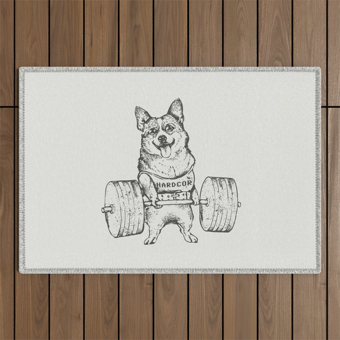 Corgi Lift Outdoor Rug Gallery Image 1