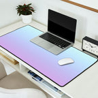 Ombre Color Lavender Blue Shade Desk Mat Gallery Image 2