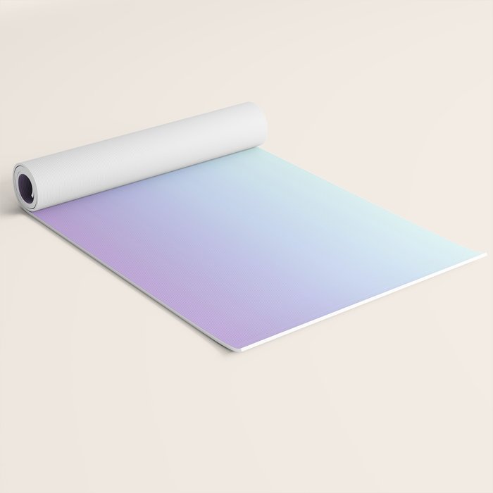 Ombre Color Lavender Blue Shade Yoga Mat Gallery Image 2