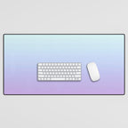Ombre Color Lavender Blue Shade Desk Mat Gallery Image 1