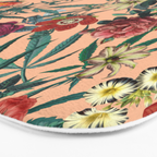 Marijuana and Floral Pattern Bath Mat Gallery Image 3