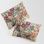 Marijuana and Floral Pattern Pillow Sham Gallery Image 3