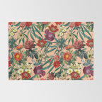 Marijuana and Floral Pattern Rug Gallery Image 2