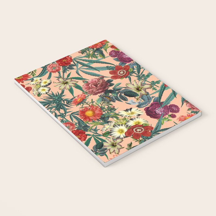 Marijuana and Floral Pattern Notebook Gallery Image 3