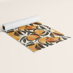 Peaches - marigold & black Yoga Mat Gallery Image 2