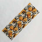 Peaches - marigold & black Yoga Mat Gallery Image 1