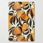 Peaches - marigold & black Cutting Board Gallery Image 1