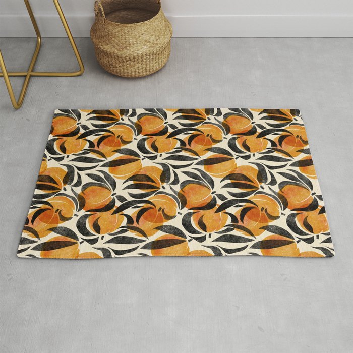 Peaches - marigold & black Rug Gallery Image 1