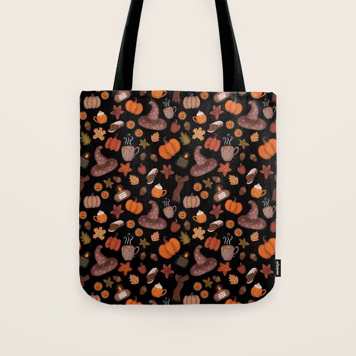 Cozy Halloween Tote Bag Gallery Image 1