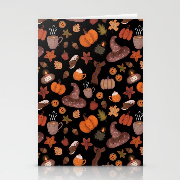 Cozy Halloween Stationery Card Gallery Image 2