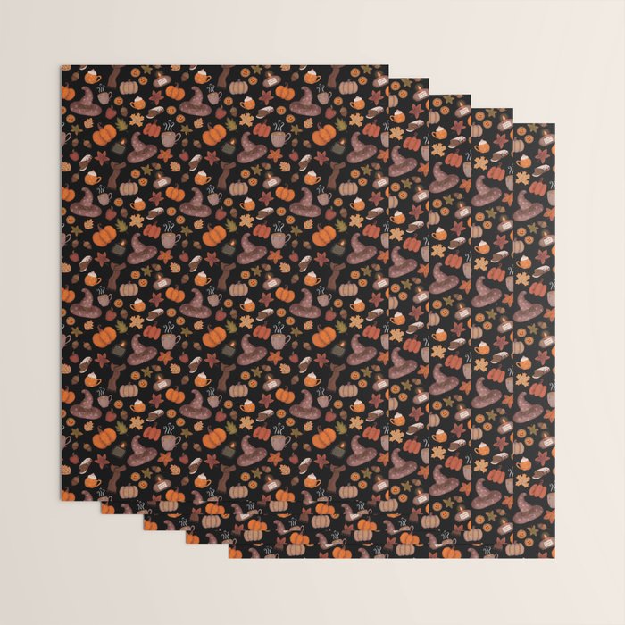 Cozy Halloween Wrapping Paper Gallery Image 3