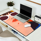 Colorful Woman Portrait Desk Mat Gallery Image 2