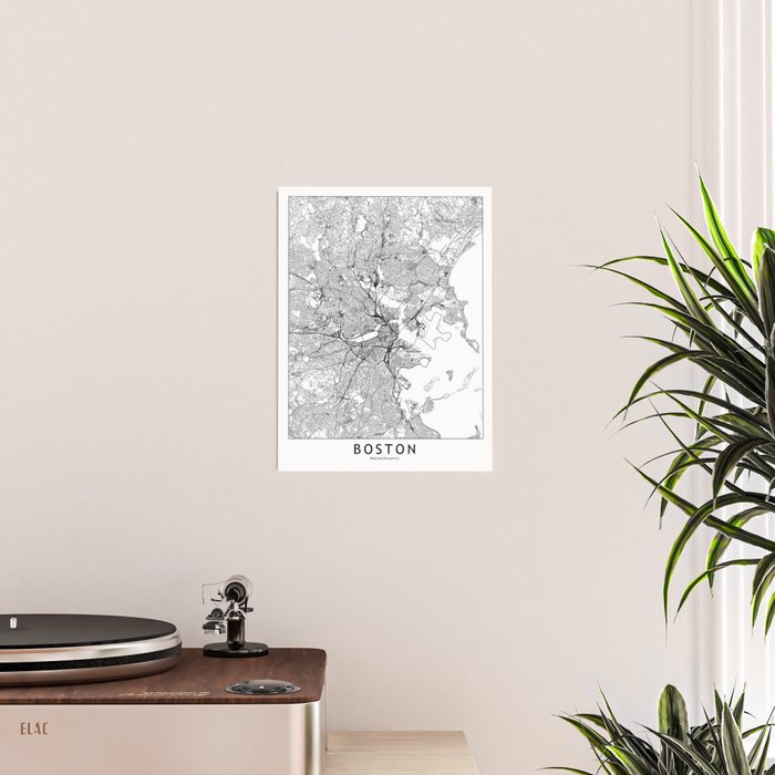 Boston Map Poster Gallery Image 2
