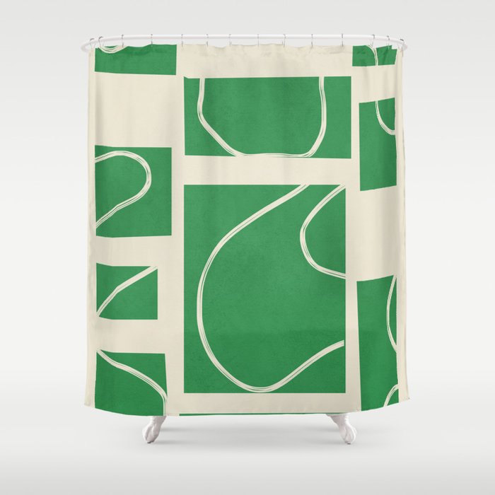 Abstract Pathways 4 Shower Curtain Gallery Image 1