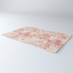 Hawaiian Hula Dancer Toile Red Rug Gallery Image 3