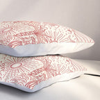 Hawaiian Hula Dancer Toile Red Pillow Sham Gallery Image 3