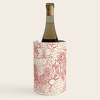 Hawaiian Hula Dancer Toile Red Wine Chiller Gallery Image 1