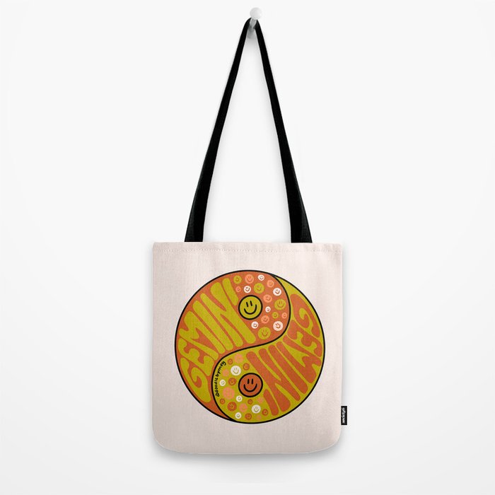 Gemini Yin Yang Tote Bag Gallery Image 2