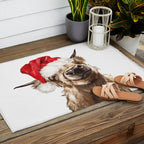 Christmas Highland Cow Outdoor Rug Gallery Image 2