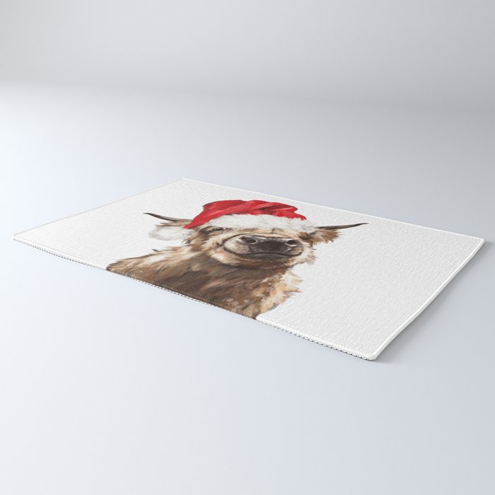 Christmas Highland Cow Rug Gallery Image 3