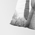Desert Cactus BW Pillow Sham Gallery Image 4